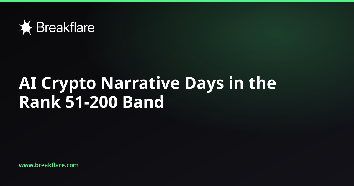 AI Crypto Narrative Days in the Rank 51-200 Band - Breakflare blog cover