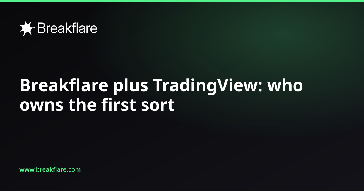 Breakflare plus TradingView: who owns the first sort - Breakflare blog cover