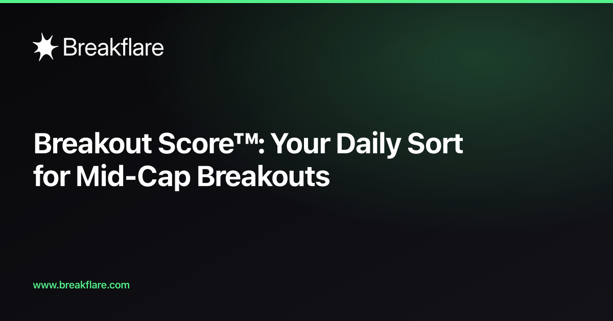 Breakout Score™: Your Daily Sort for Mid-Cap Breakouts - Breakflare blog cover