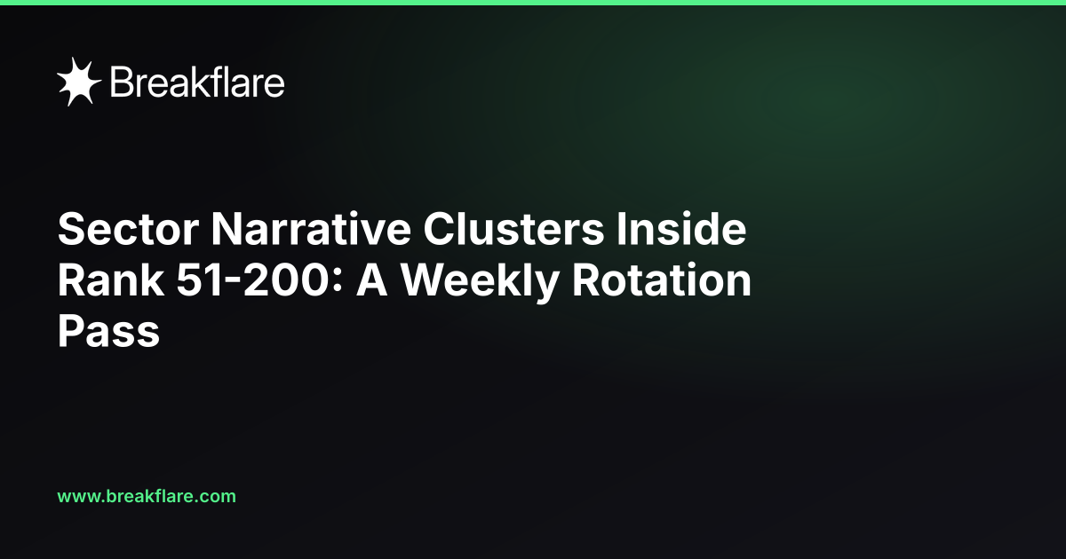 Sector Narrative Clusters Inside Rank 51-200: A Weekly Rotation Pass - Breakflare blog cover