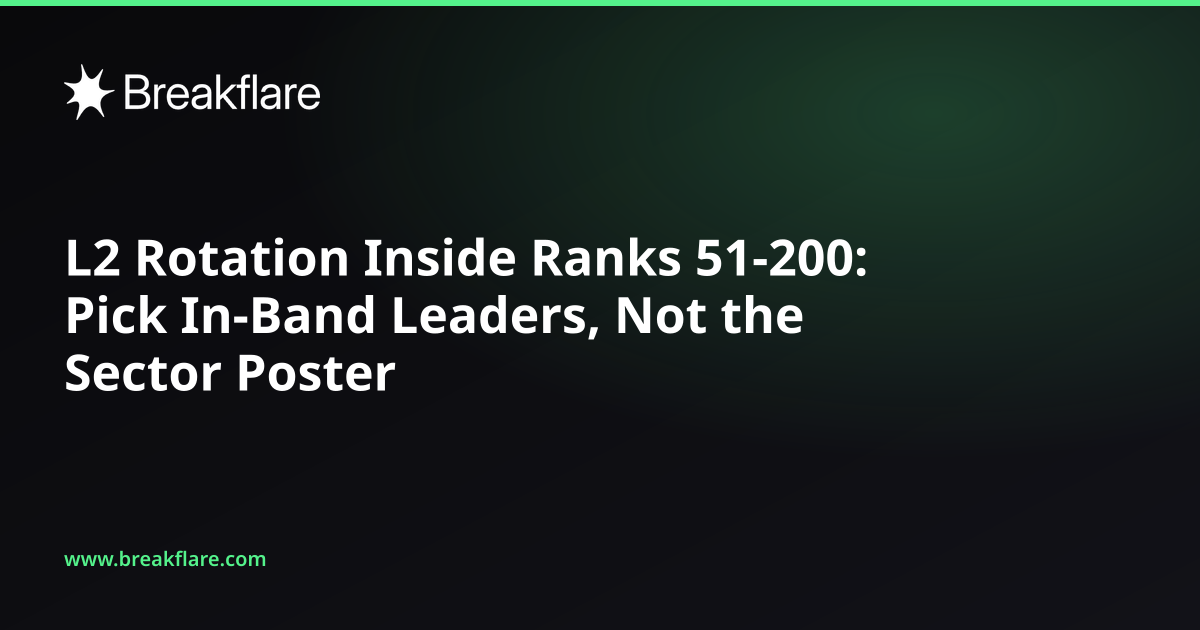 L2 Rotation Inside Ranks 51-200: Pick In-Band Leaders, Not the Sector Poster - Breakflare blog cover